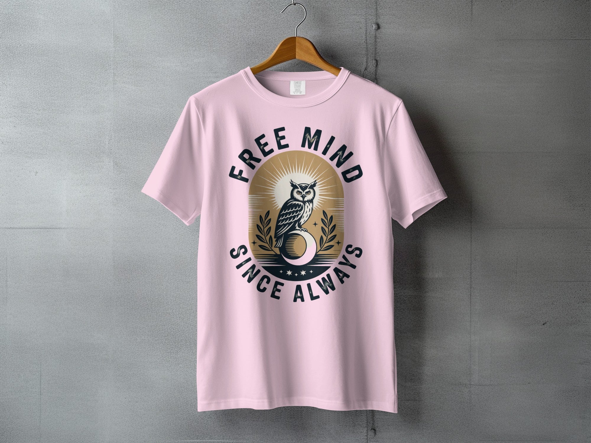 Free Mind Since Always Owl Moon Sunburst T-Shirt product type