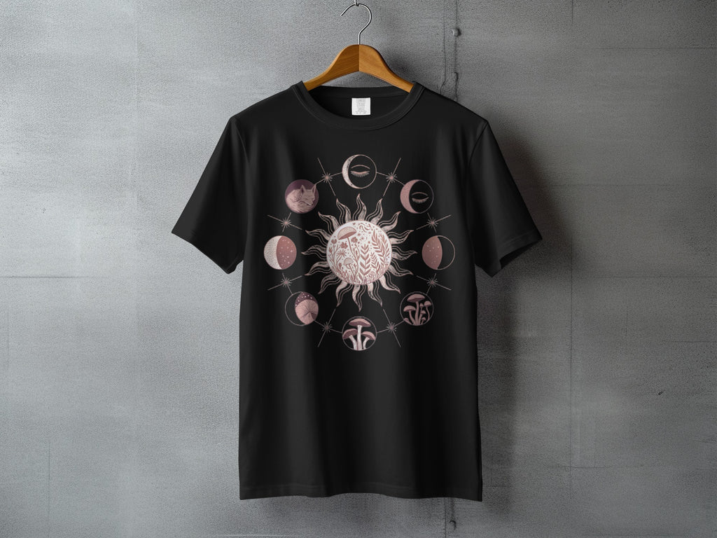 Mystical Sun Moon Fox Mushrooms Celestial product type