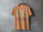 STRESS MAGNET distressed font humor graphic tee product type