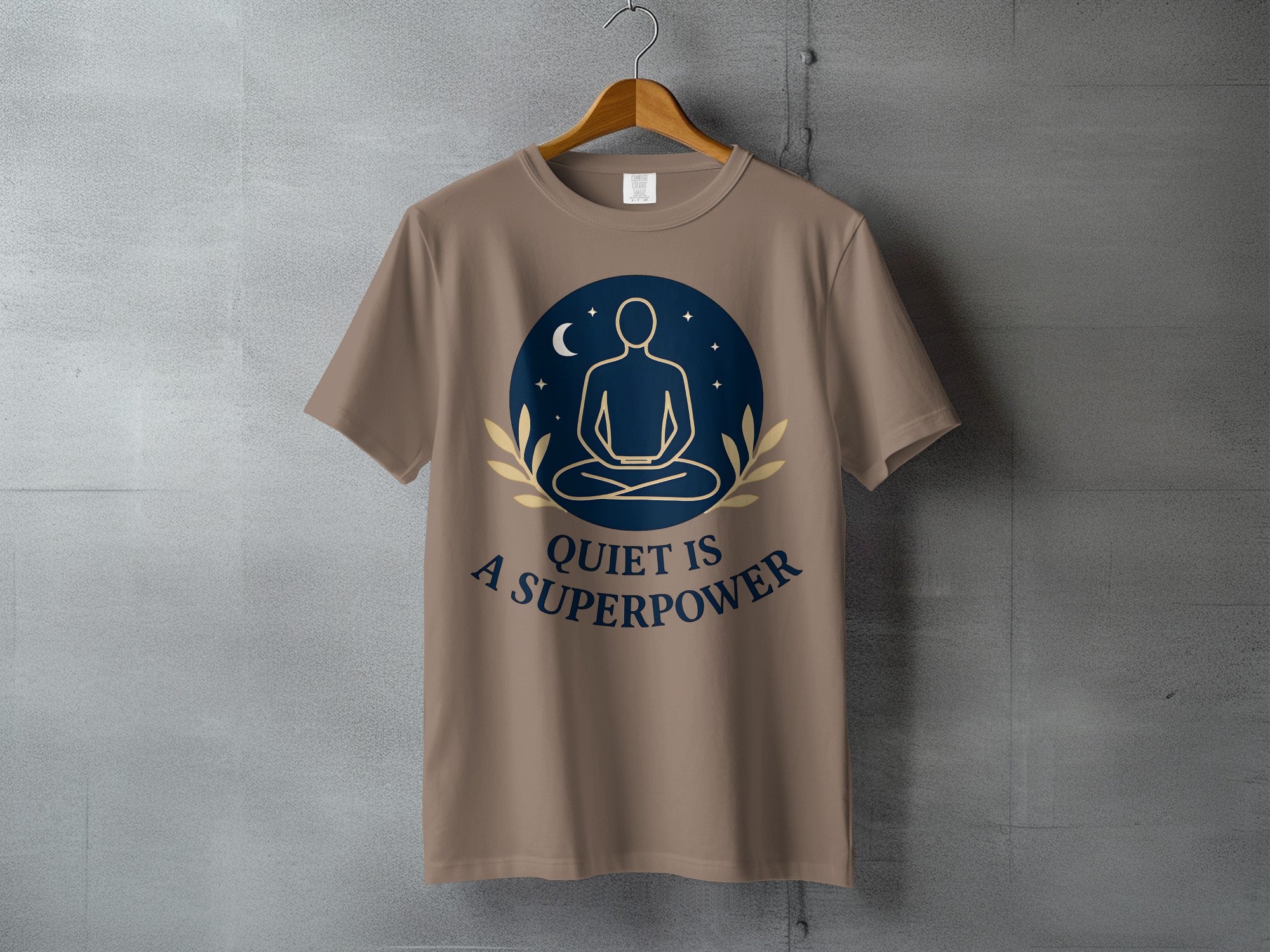 QUIET IS A SUPERPOWER Meditation Yoga Mindful T-Shirt
quiet superpower, meditation design, yoga apparel, mindful living, buddha pose, zen lifestyle, spiritual gift, inner peace, serenity top, calm mind, positive vibes, inspirational tee, lunar stars, nature motif, unisex fashion, graphic tshirt, comfort wear, relaxation theme, silence power, enlightenment style