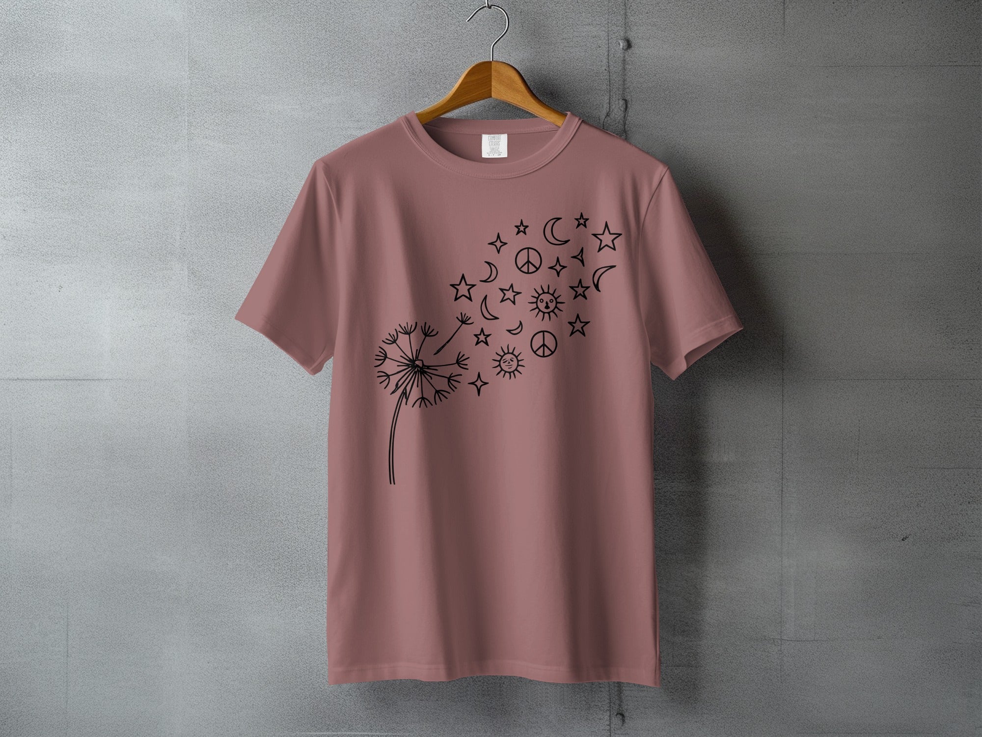 Dandelion Blowing Celestial Peace Signs Stars Moons Sun product type
Dandelion
Celestial
Stars
Moons
Suns
Peace Sign
Boho
Whimsical
Nature Inspired
Cosmic
Hippie Chic
Floral Art
Dreamy Design
Summer Style
Graphic Tee
Unique Print
Botanical
Spiritual
Galaxy Theme
Positive Vibes
