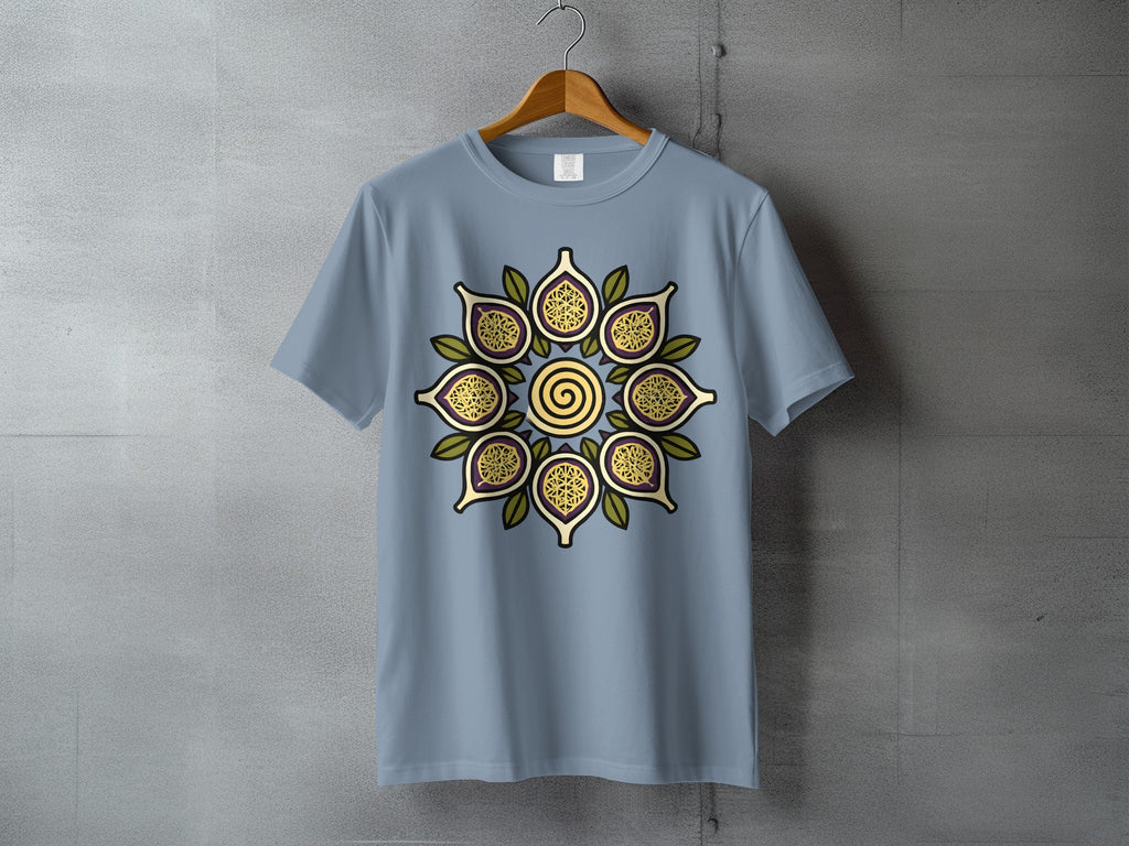Mystical Fruit Mandala Golden Spiral Spiritual Art product type
Mandala Shirt, Spiral Design, Fig Artwork, Botanical Print, Spiritual Art, Mystical Design, Geometric Pattern, Nature Inspired, Artistic Graphic, Unique TShirt, Fruit Mandala, Golden Spiral, Purple Fig, Green Leaf, Decorative Tee, Esoteric Motif, Symbolic Design, Zen Fashion, Sacred Geometry, Abstract Artwork