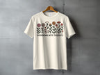 OVERGROWN WITH THOUGHTS flower mushroom design t-shirt product type