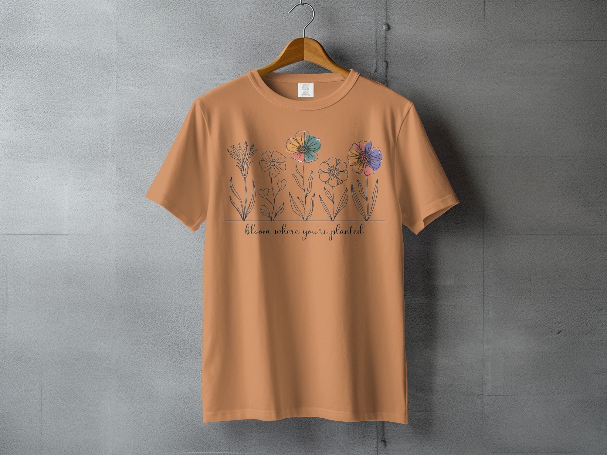 Bloom where you're planted colorful flowers product type