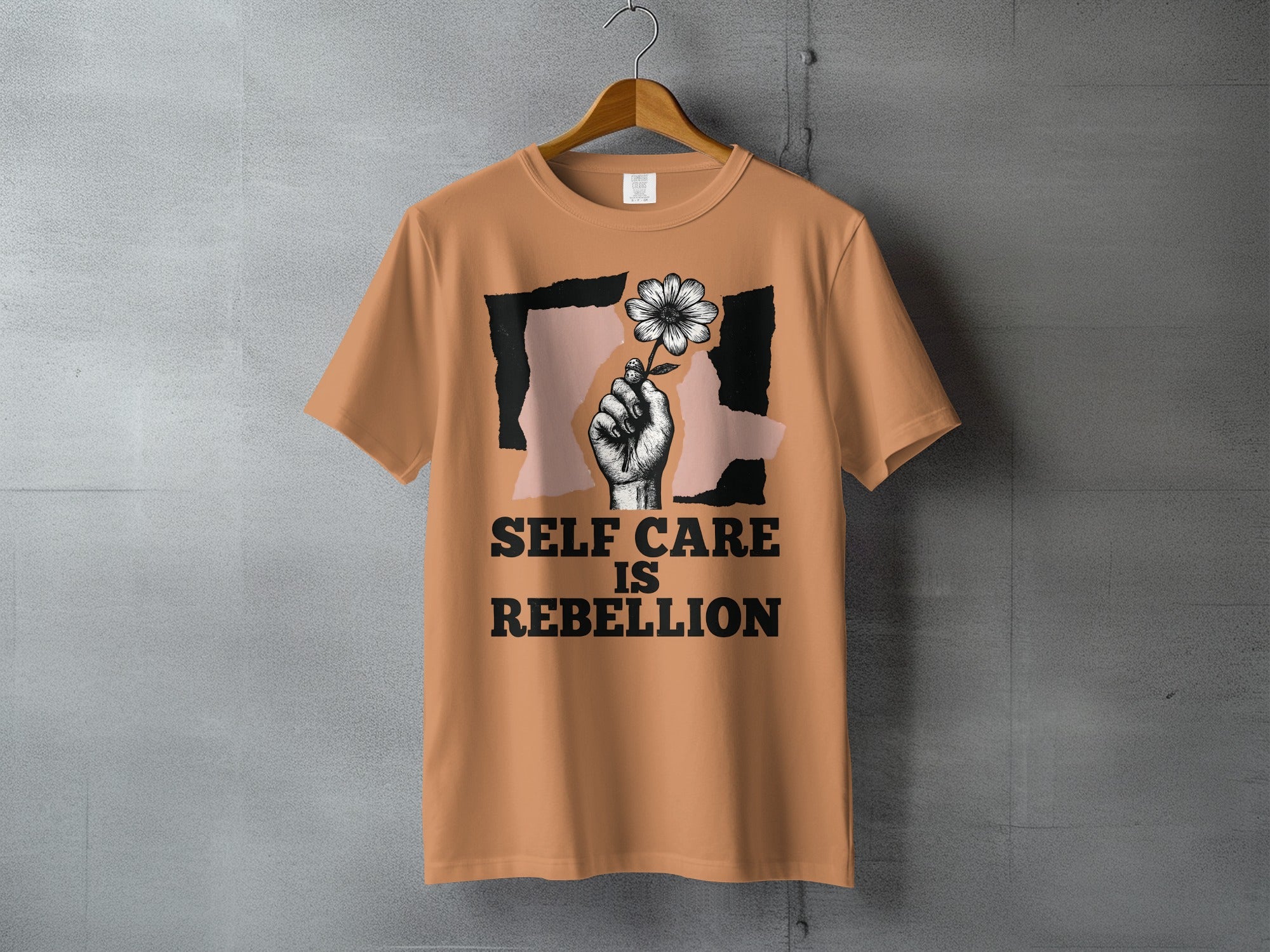 Self Care Is Rebellion Floral Hand Design Product Type