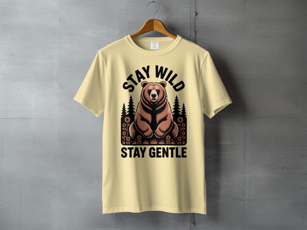 Stay Wild Stay Gentle Bear Nature Forest product type
Bear, Wild, Gentle, Nature, Forest, Animal, Outdoors, Wildlife, Woodland, Camping, Hiking, Grizzly, Adventure, Mountains, Trees, Graphic, Unique, Outdoorsy, AnimalLove, Rustic