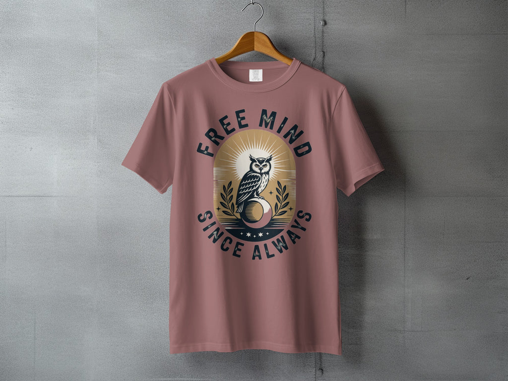 FREE MIND SINCE ALWAYS Owl graphic unique product type