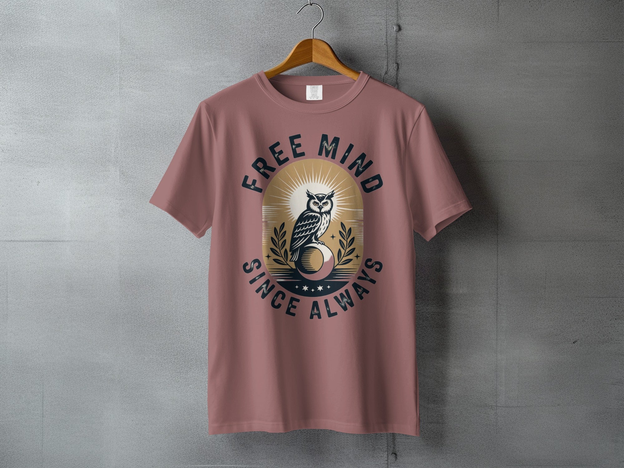 FREE MIND SINCE ALWAYS Owl graphic unique product type