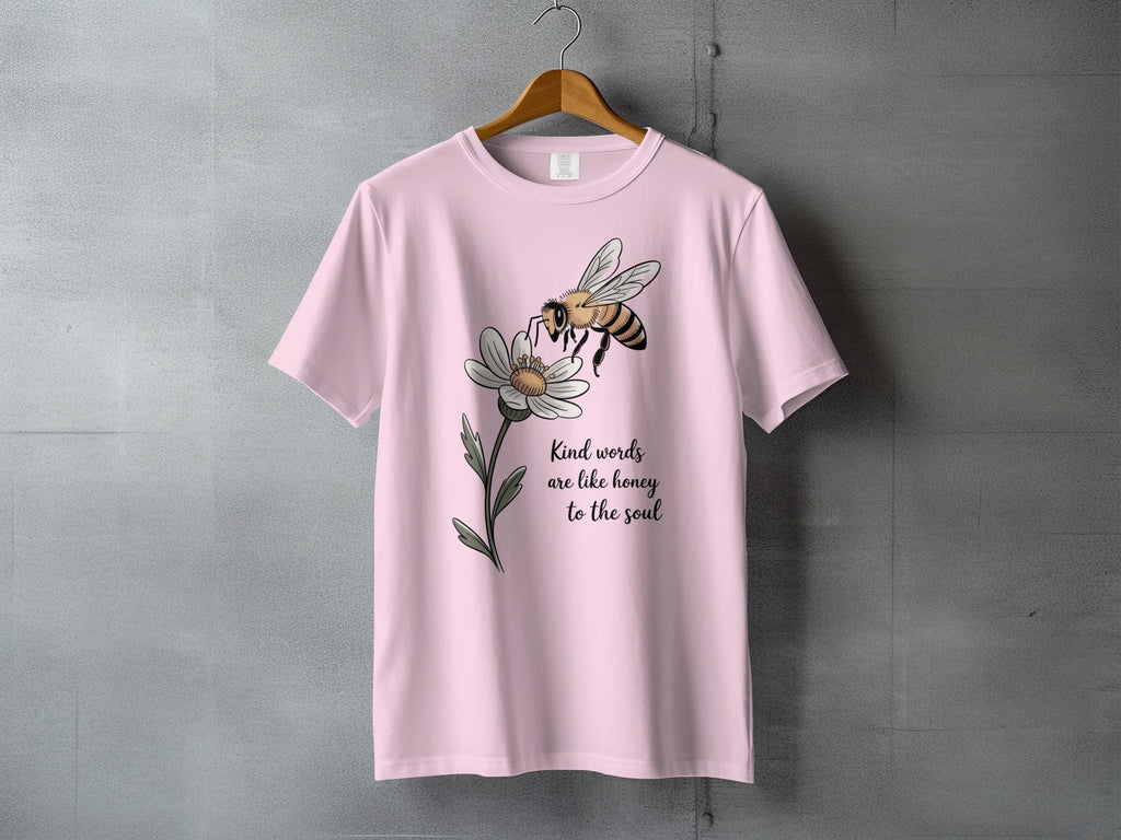 Pink Bee Flower Kind Words Are Like Honey To The Soul product type