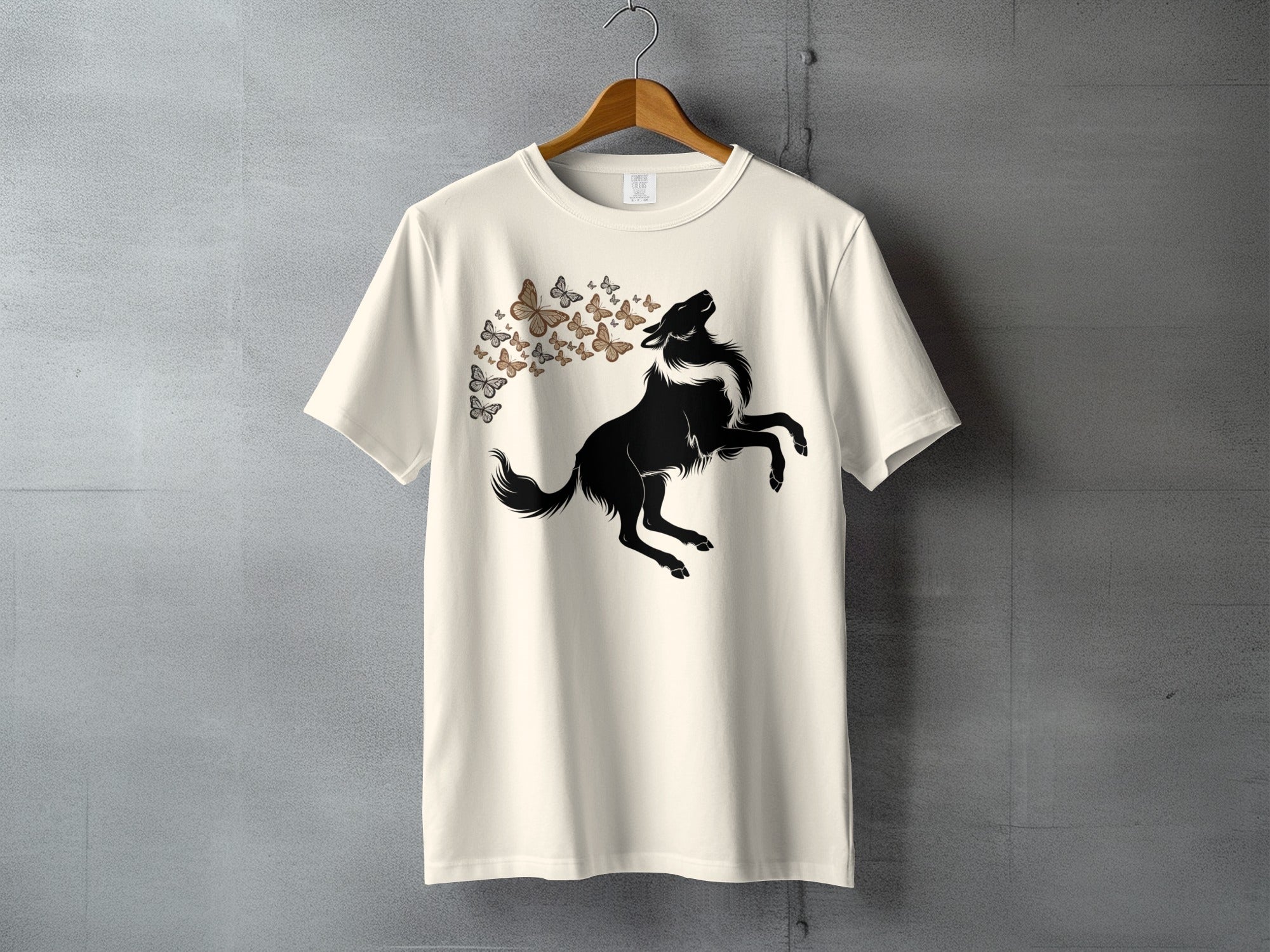 Howling Wolf Butterfly Design T-Shirt product type
Wolf
Butterfly
Howling Wolf
Wolf Design
Butterfly Art
Spirit Animal
Mystical Wolf
Graphic Tee
T-Shirt
Apparel
Animal Design
Wildlife Art
Nature Lover
Woodland Creature
Black Wolf
Brown Butterflies
Unique Apparel
Rearing Wolf
Wild Animal
Artistic Design