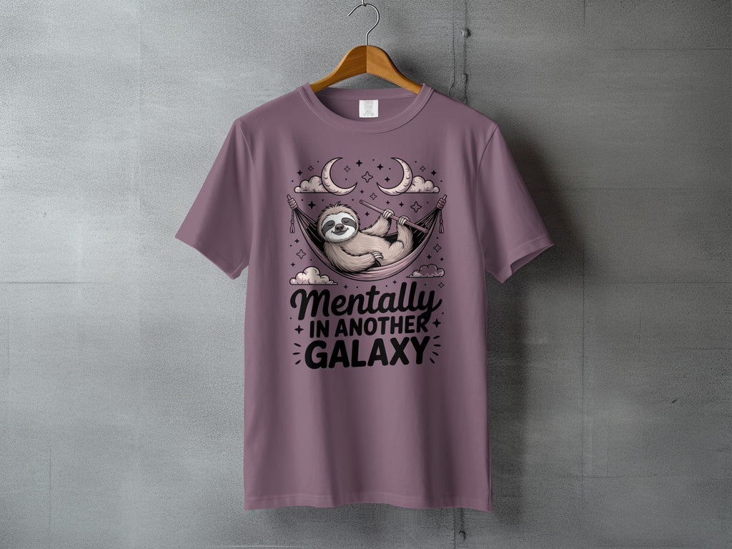 Sloth Hammock Mentally In Another Galaxy Crescent Moon Stars product type