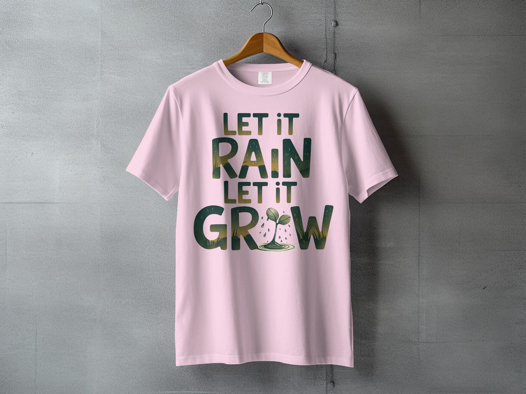 LET IT RAIN LET IT GROW Pink Nature Theme product type