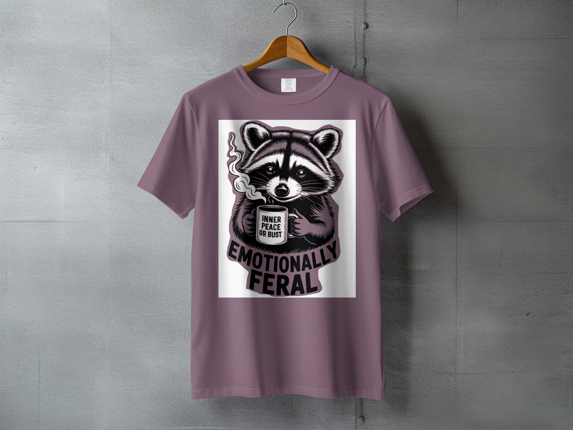 Emotionally Feral Raccoon Inner Peace Or Bust product type
Raccoon
Coffee
Inner Peace
Emotionally Feral
Animal Lover
Wildlife
Funny Raccoon
Humor Tee
Raccoon Art
Sarcastic
Introvert
Feral Mood
Unique Design
Graphic Tee
Animal Print
Nature Design
Cute Raccoon
Coffee Lover
Trash Panda
Spirit Animal