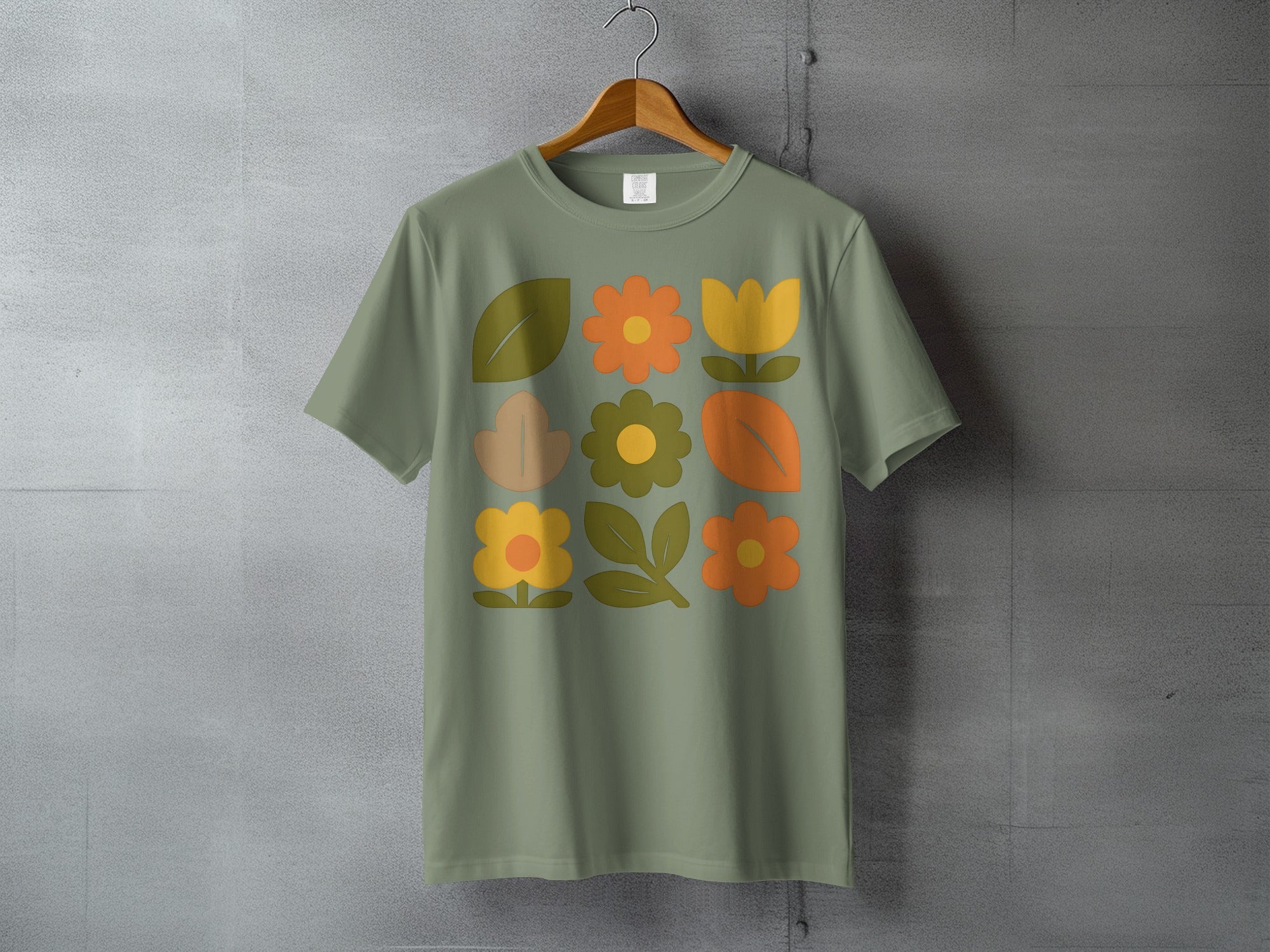 Groovy Flower Leaf Graphic Print product type
