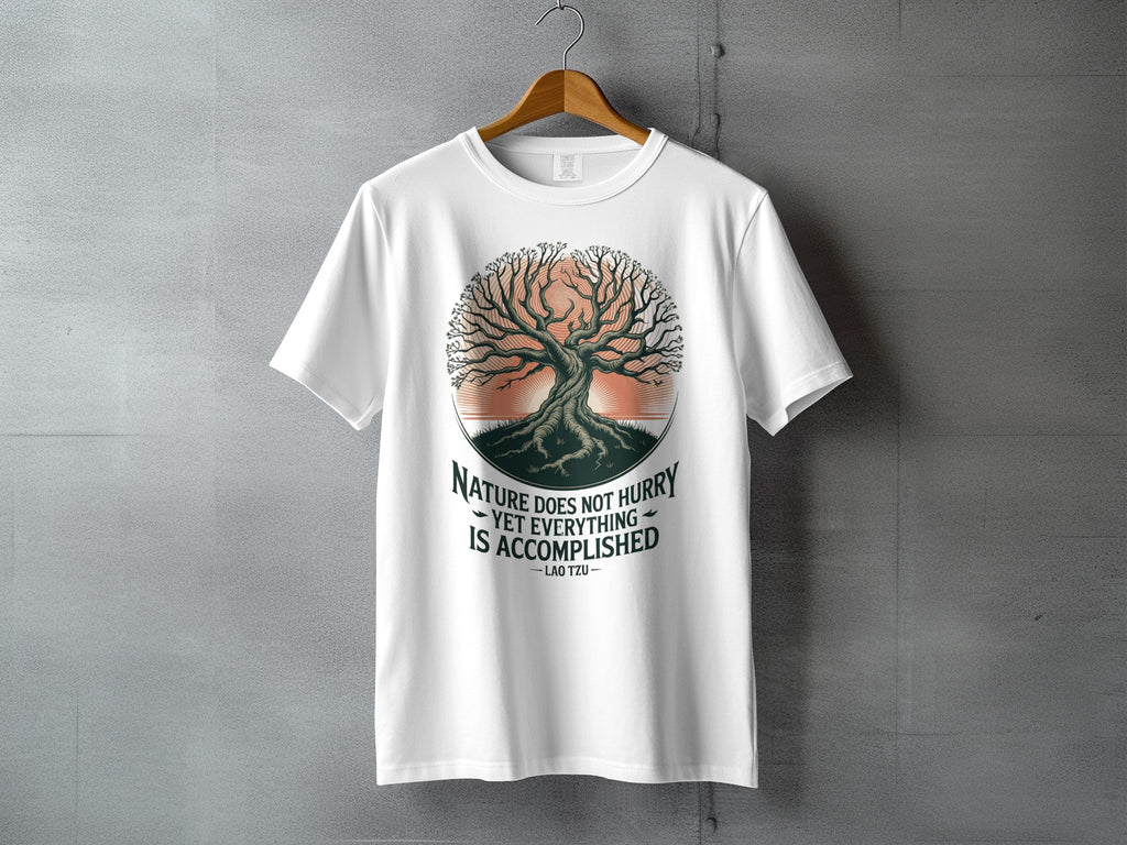 Lao Tzu Nature Does Not Hurry Tree Sunset Design product type