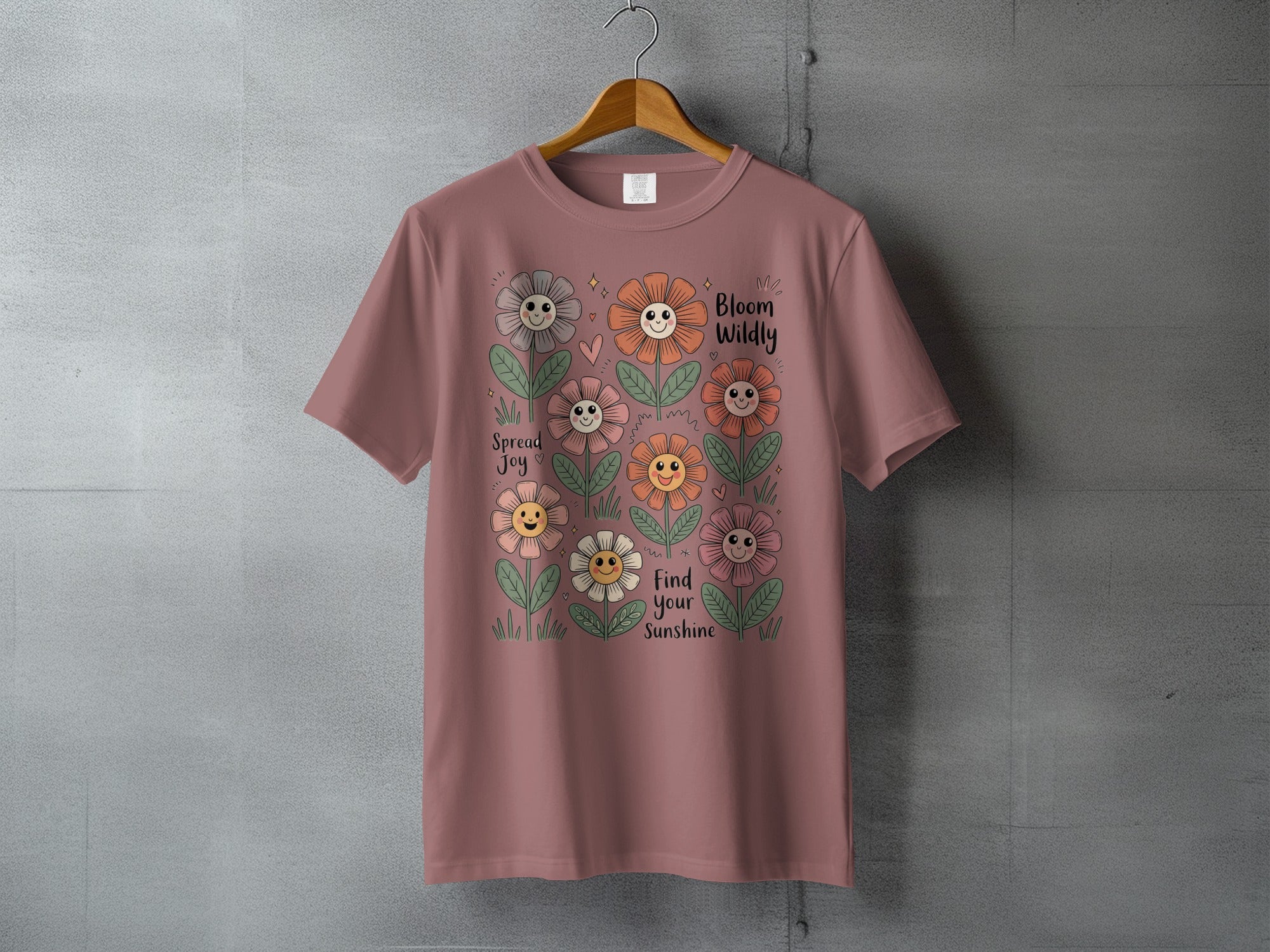 Bloom Wildly Spread Joy Find Your Sunshine Smiling Flowers product type