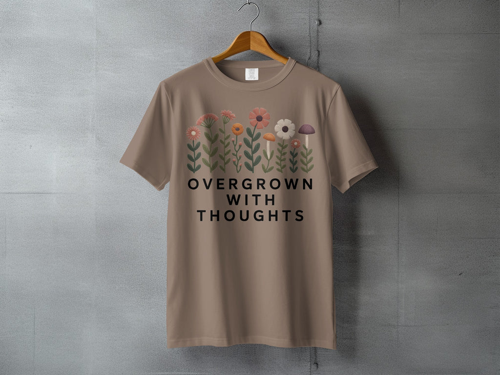 Overgrown With Thoughts Nature Aesthetic T-shirt