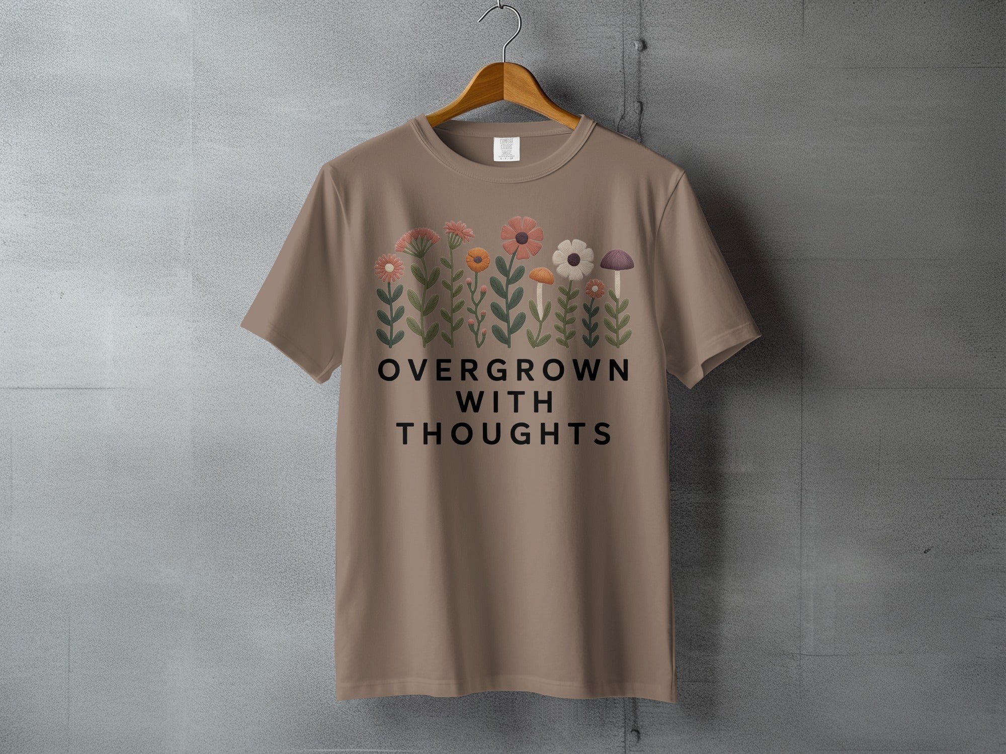 Overgrown With Thoughts Nature Aesthetic T-shirt