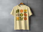 Retro Floral Design Abstract Flowers Leaves product type