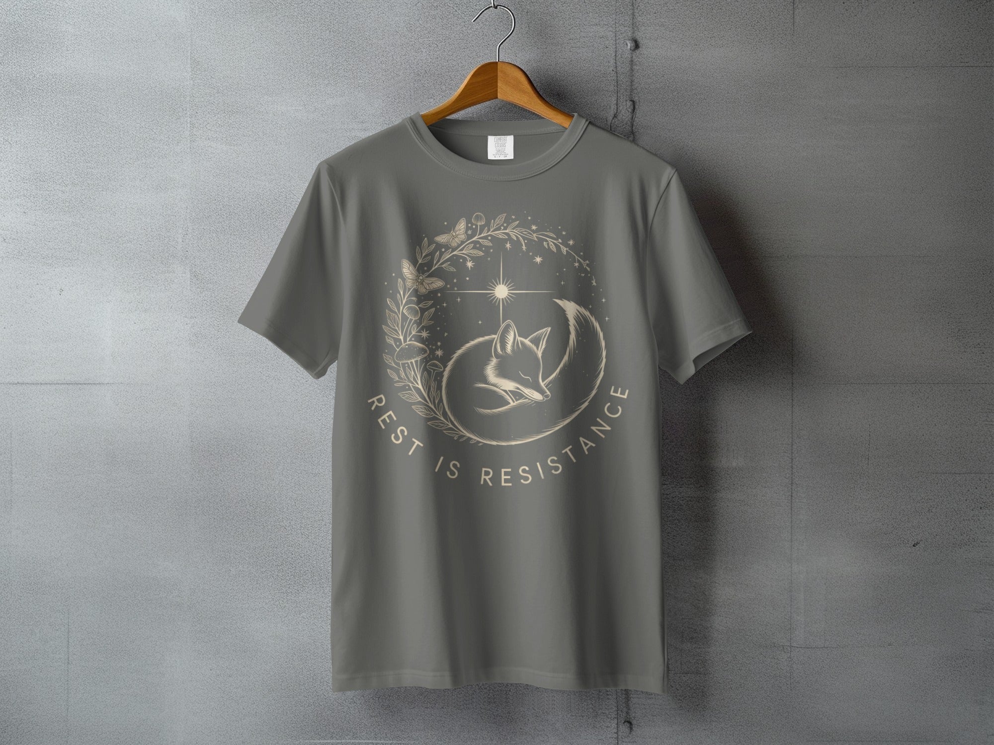 Sleeping Fox Star Wreath REST IS RESISTANCE product type