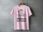 Stillness is Power Zen Stones Bonsai Ripples Pink product type