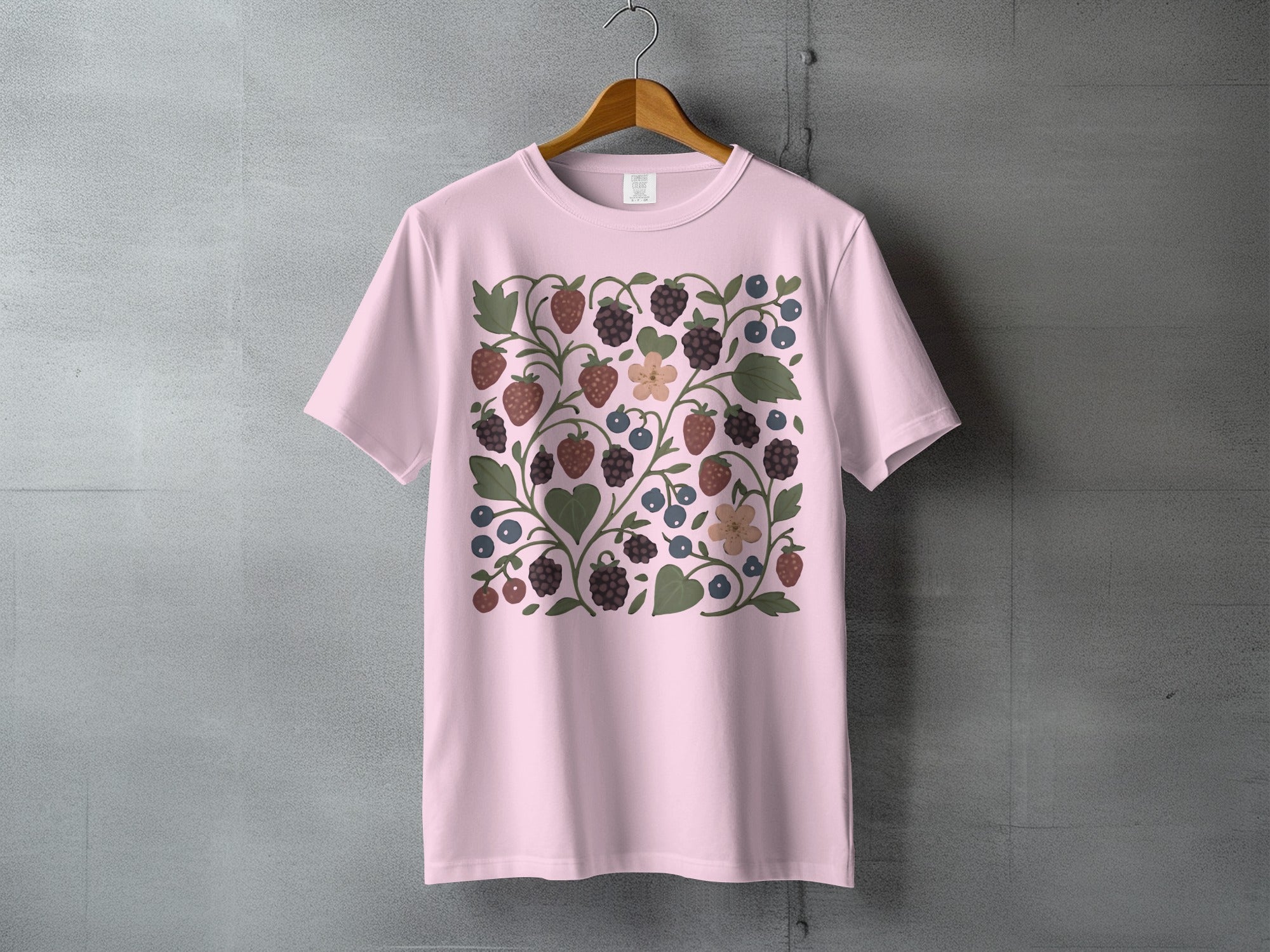Wild Berry Garden Bloom Strawberry Blueberry Motif product type
Pink
Berry
Strawberry
Blueberry
Blackberry
Fruit
Pattern
Botanical
Garden
Nature
Summer
Floral
Leaves
Design
Cute
Sweet
Wildberry
Bloom
Outdoors
Graphic