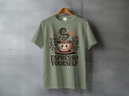 ESPRESSO YOURSELF Smiling Coffee Cup Flowers Sun product type