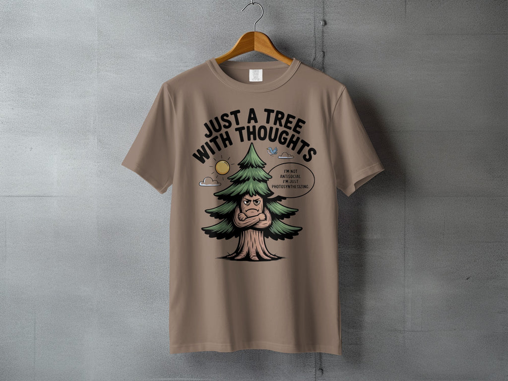 JUST A TREE WITH THOUGHTS Grumpy Photosynthesizing t-shirt
Tree
Thoughts
Grumpy tree
Antisocial
Photosynthesizing
Nature
Funny tree
Humor
Forest
Plant
Sarcastic
Introvert
Outdoors
Ecology
Woodland
Character tree
Pun
Cartoon tree
Green
Unique design