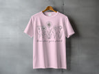Pink Floral Line Art Bloom Where You're Planted T-Shirt product type