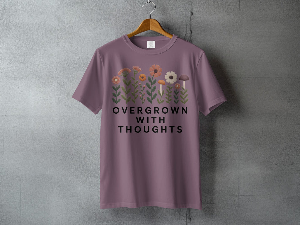 Overgrown With Thoughts Floral Mushroom Graphic product type