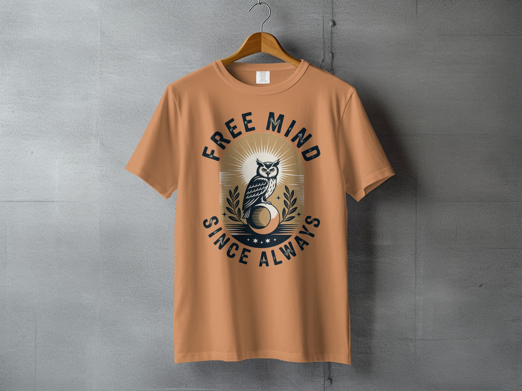 Free Mind Since Always Owl Graphic Orange product type
