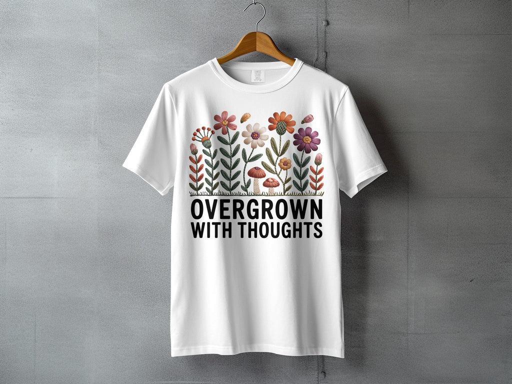 OVERGROWN WITH THOUGHTS Colorful Floral Design product type