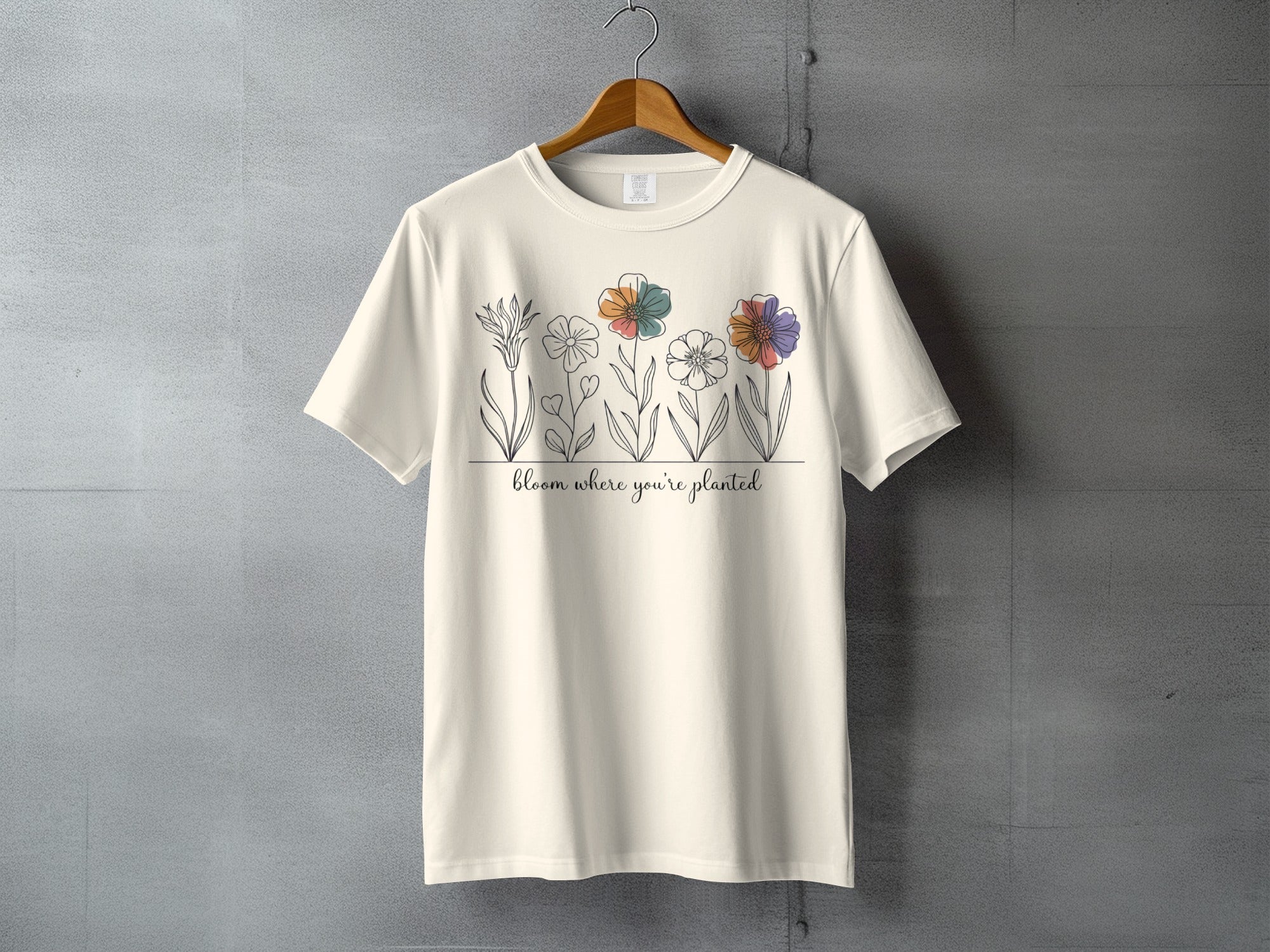 Bloom where you're planted colorful flowers product type