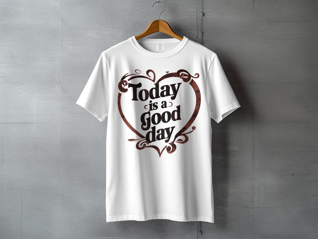Today is a good day heart graphic design product type