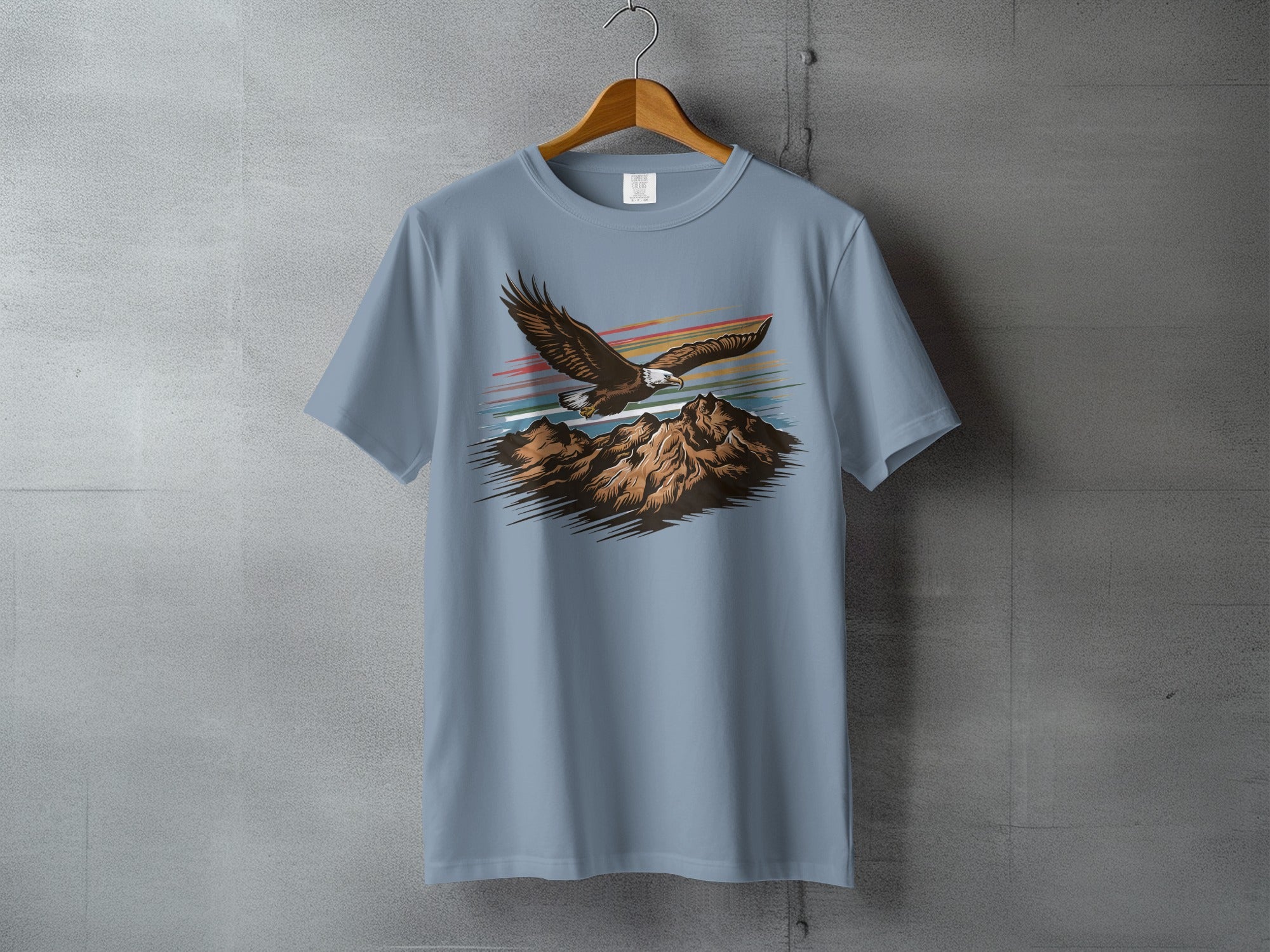 Soaring Eagle Mountains Colorful Horizon Artwork product type