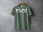 RECHARGING Sage Green Crewneck T-Shirt product type