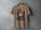 Smiling Coffee Cup Flowers Sun 'ESPRESSO YOURSELF' product type