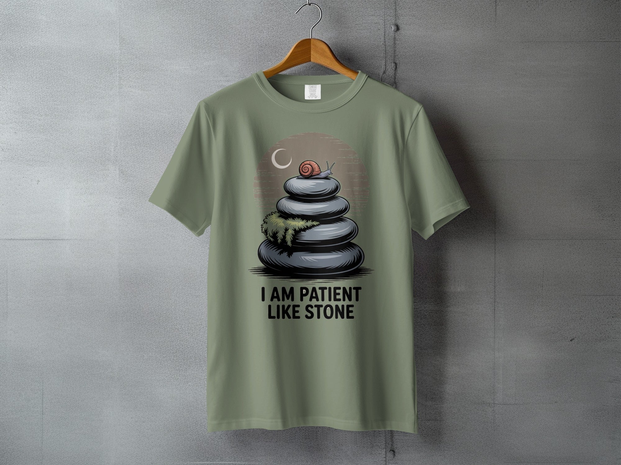 I AM PATIENT LIKE STONE Snail Moon Zen product type
Snail
Stacked stones
Zen
Patience
Moon
Nature
Inspiration
Mindfulness
Tranquility
Calm
Stone stack
Patient like stone
Graphic tee
Artwork
Spiritual
Meditation
Serenity
Unique design
Slow life
Philosophy