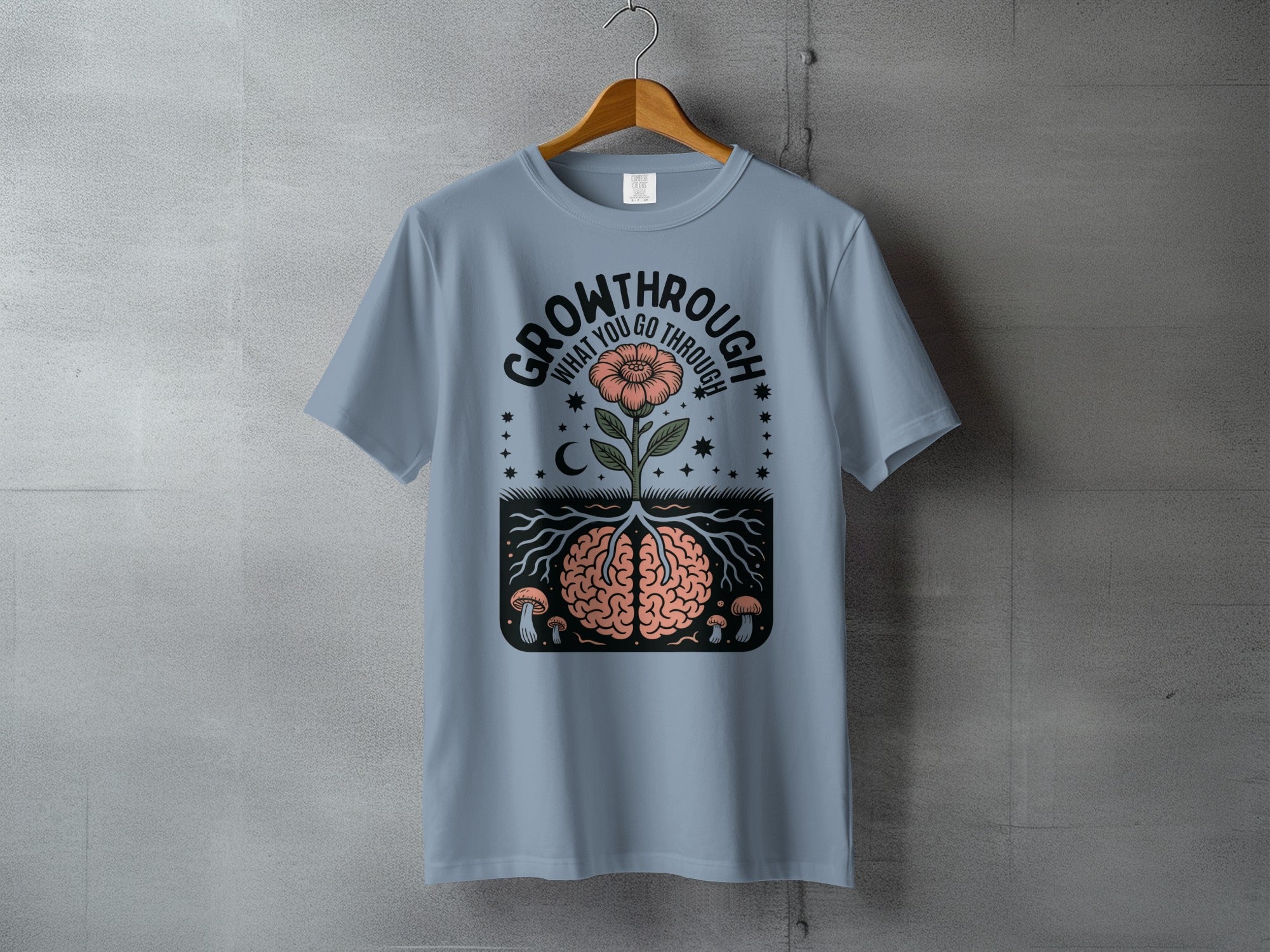 GROWTHROUGH WHAT YOU GO THROUGH Flower Brain Roots product type