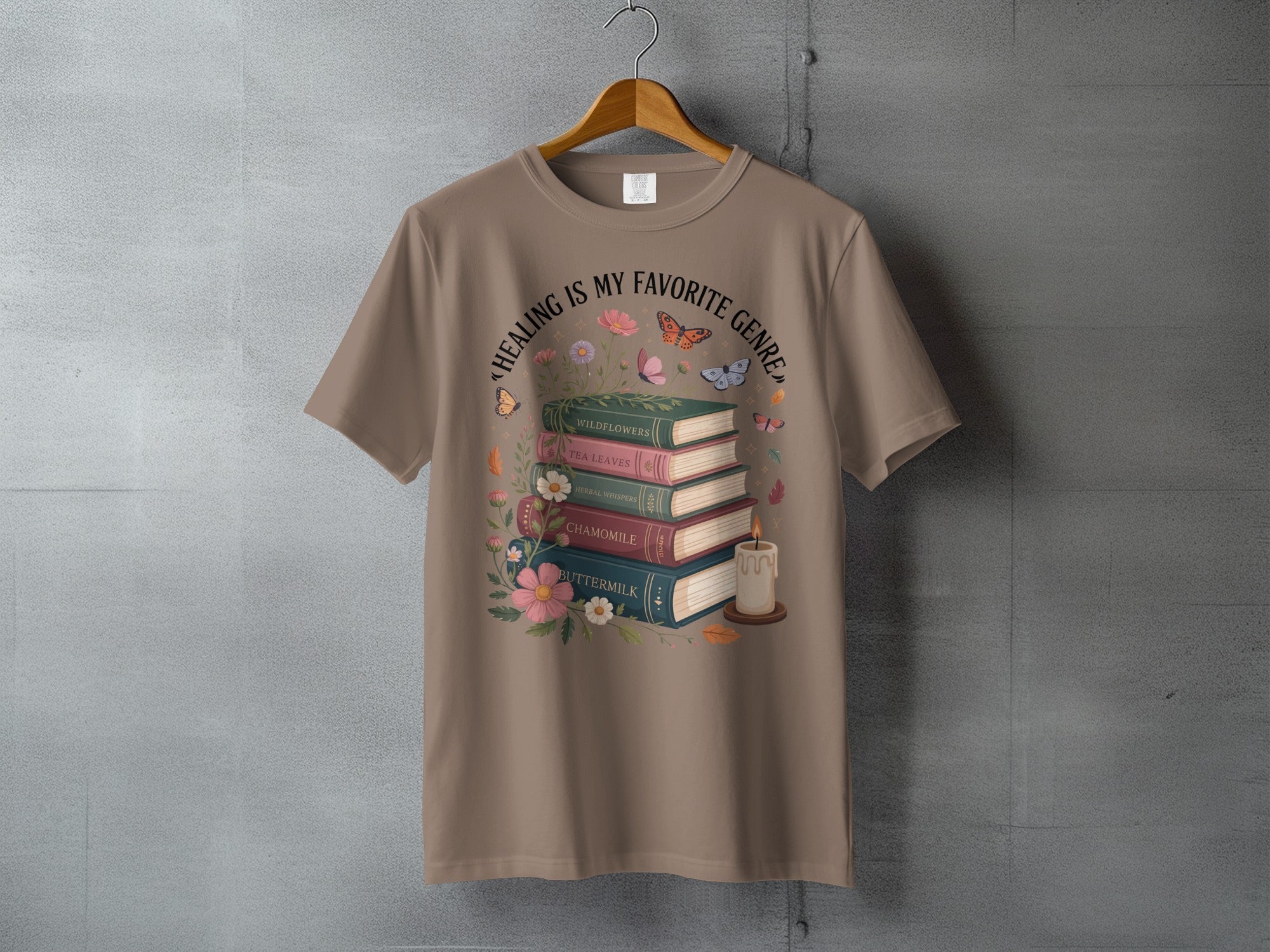 Healing Is My Favorite Genre Booklover Nature Design product type