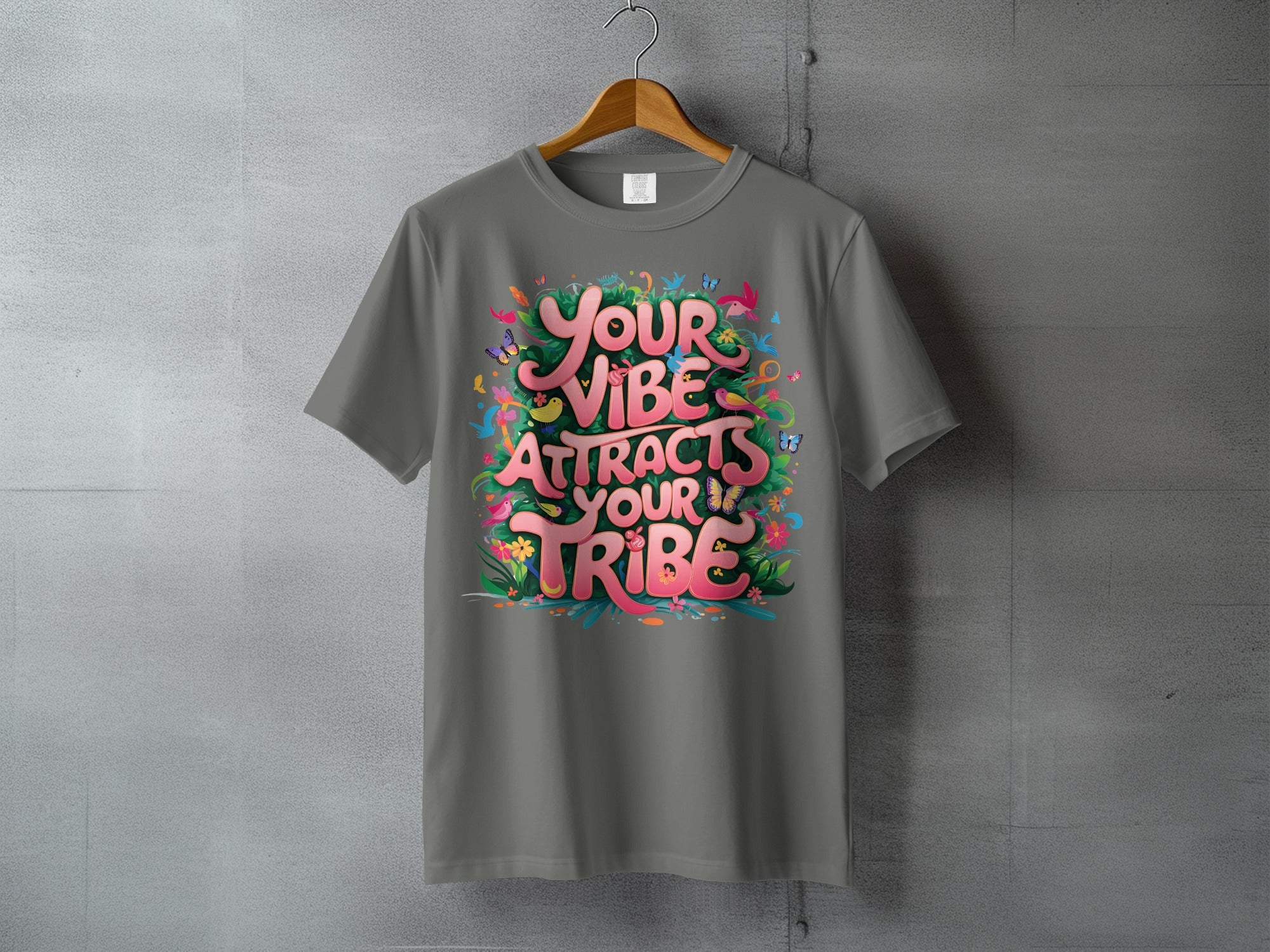 Your Vibe Attracts Your Tribe Motivational Design product type