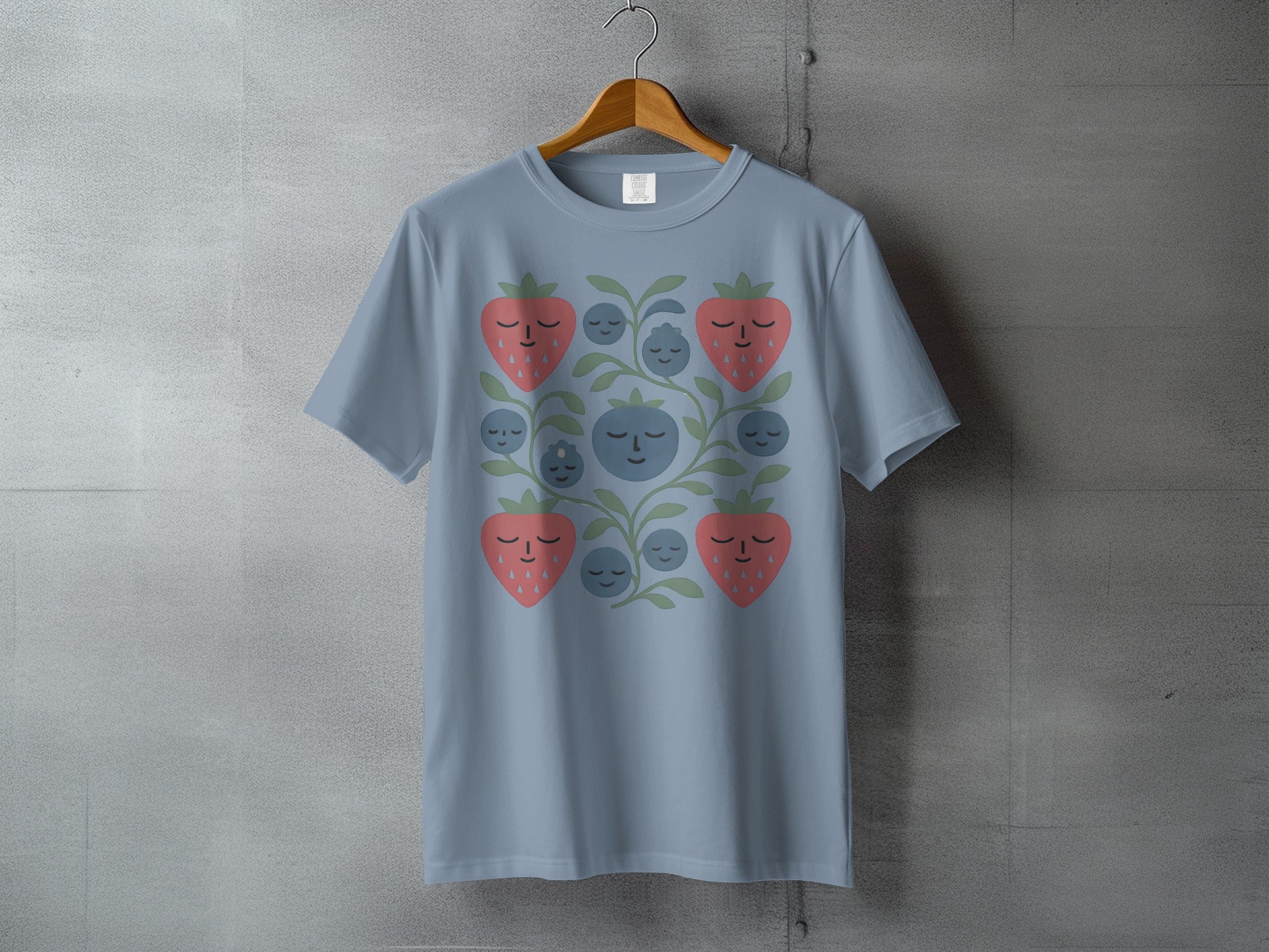 Dreamy Berry Garden Art Sleepy Fruit Faces product type