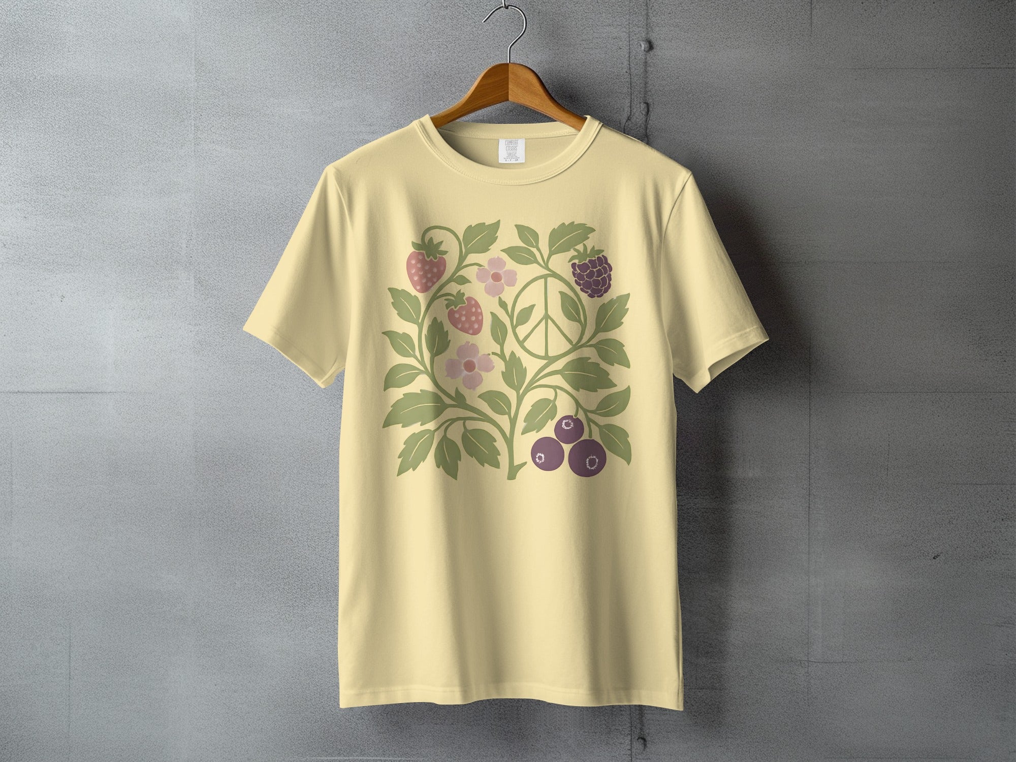 Peace Sign Berries Botanical Pattern Design product type