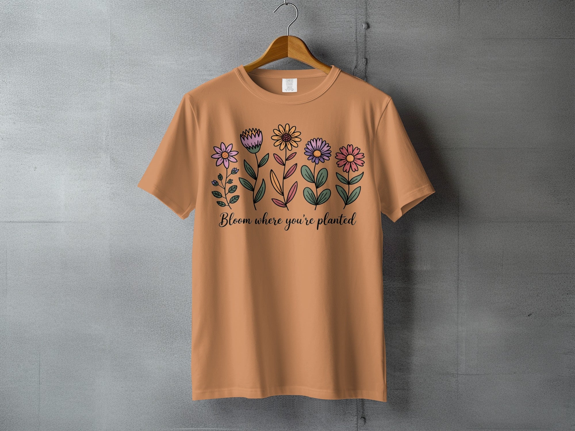 Bloom where you're planted colorful flowers product