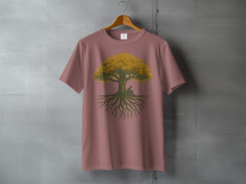 Golden Leaf Tree Roots Human Silhouette Nature product type