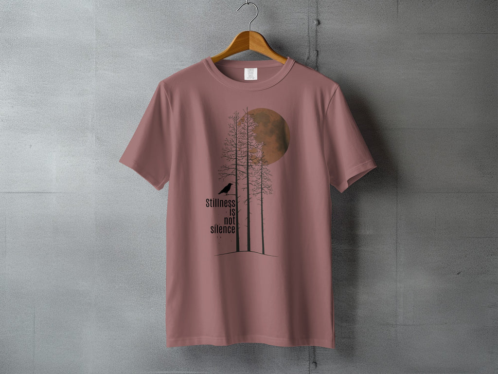 Mystic Forest Moon Bird Stillness IS not silence product type