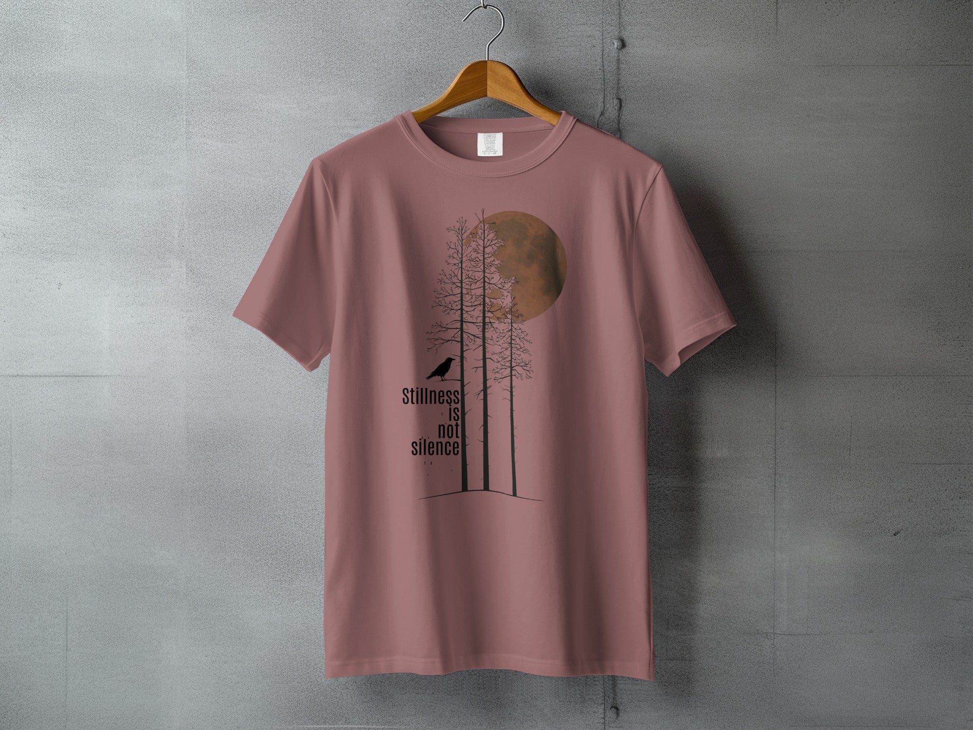 Mystic Forest Moon Bird Stillness IS not silence product type