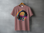 Colorful Rose Galaxy Rainbow Star Design T-Shirt product type