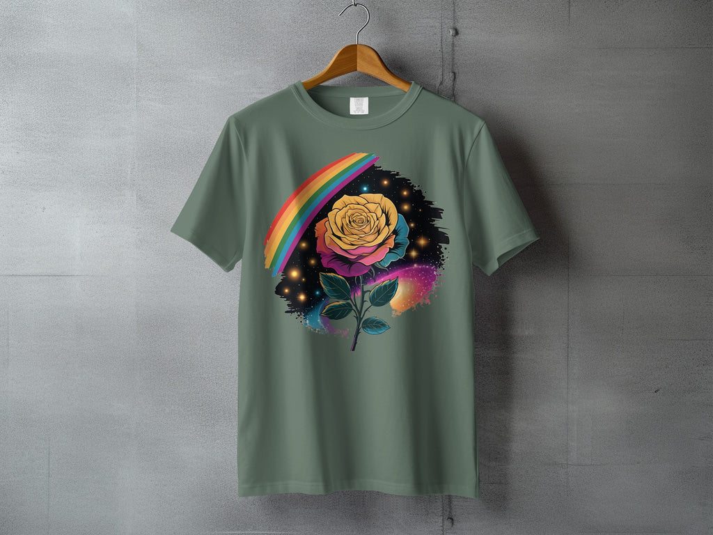 Vibrant Rose Rainbow Space Design Product Type