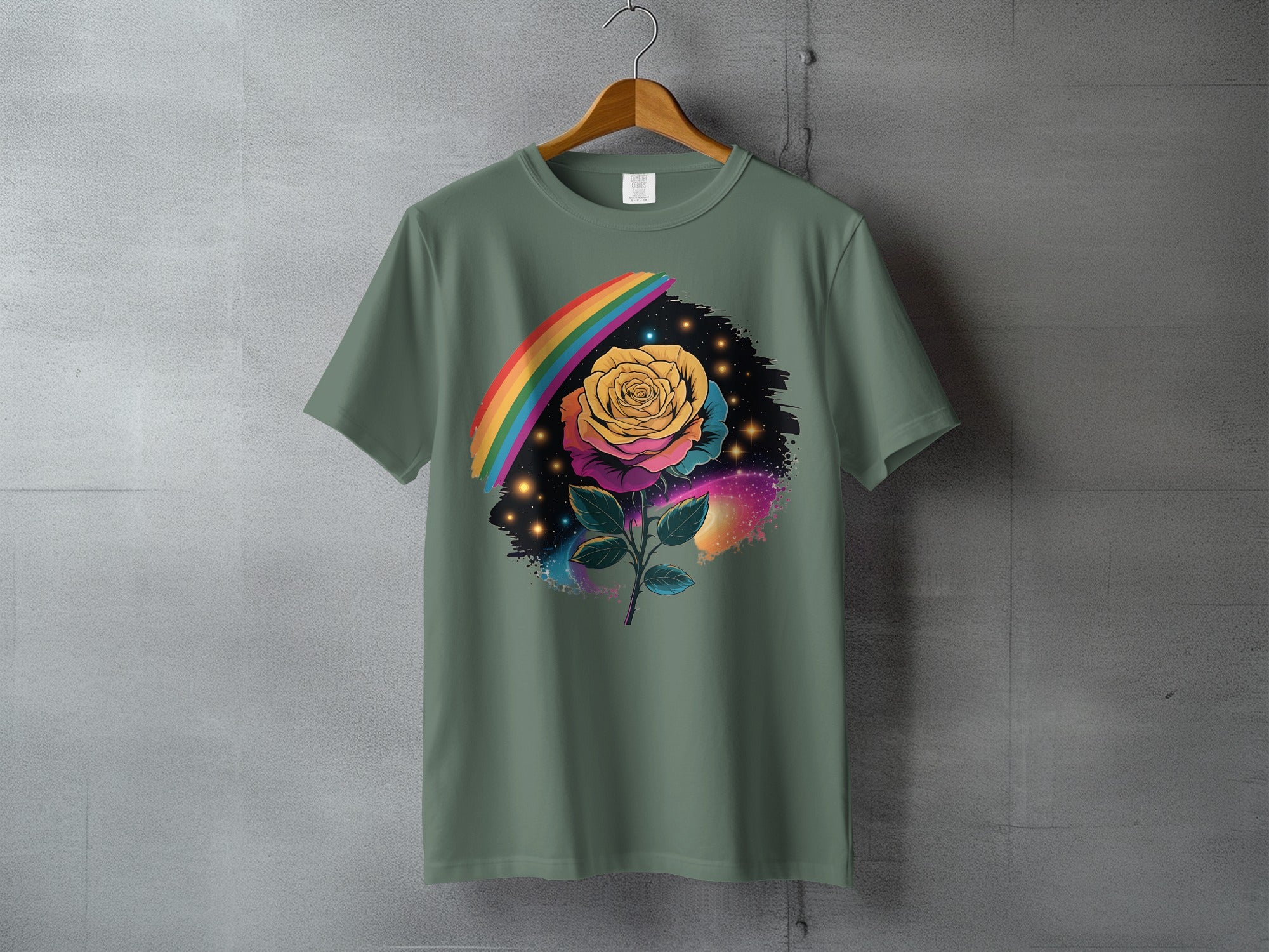 Vibrant Rose Rainbow Space Design Product Type